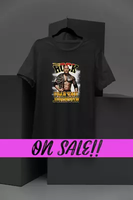 Buy The Rock | WWE Attitude Era Champion | Dwayne Johnson T-Shirt | Wrestling Legend • 24.99£
