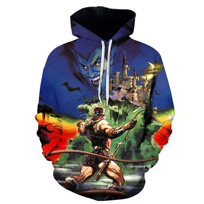 Buy 26 Style Sweatshirt Castlevania Loose Men Tide Hooded Sweatshirt Pullover Jacket • 19.31£