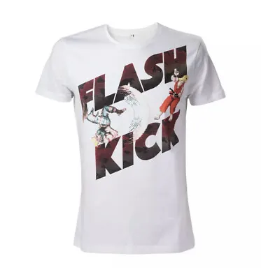 Buy Bioworld Capcom Street Fighter Guile Flash Kick White T-Shirt - Choose Size • 4.99£