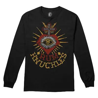 Buy Rum Knuckles Mens Long Sleeve T-Shirt Cross Eye Top Tee S-2XL Official • 13.99£