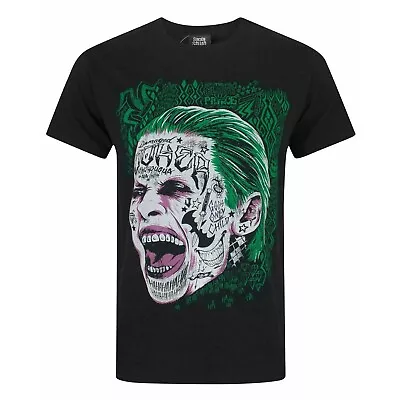 Buy Suicide Squad Mens The Joker Face T-Shirt NS7368 • 14.53£