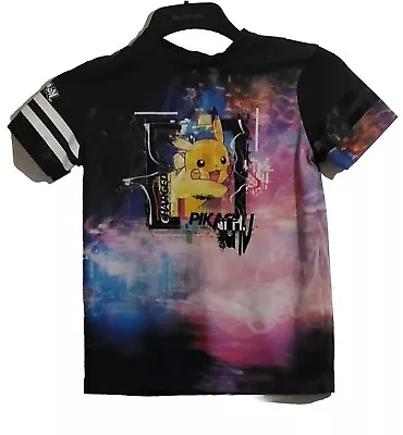 Buy Goerge Kids T-Shirt Size XS Graphic Pokemon Pikachu Multi Colour Short Sleeve  • 1.50£