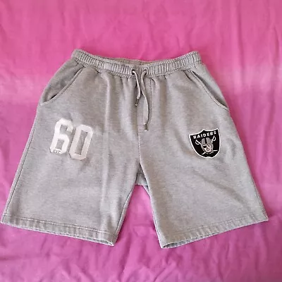 Buy NFL Raiders Shorts. Grey. Size Medium • 7.99£