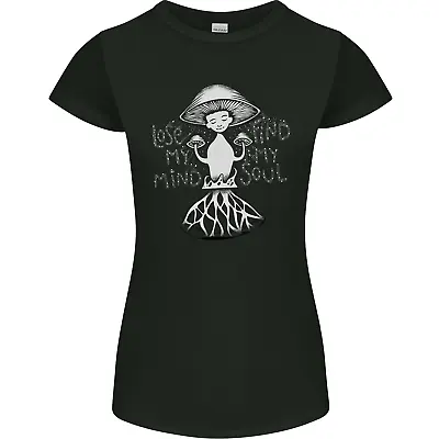 Buy Lose My Mind Magic Mushrooms LSD Trippy Womens Petite Cut T-Shirt • 9.99£