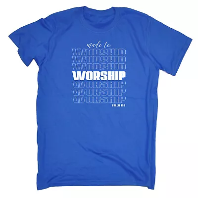 Buy Made To Worship Jesus God Christian - Mens Funny T-Shirt Tshirts T Shirt Shirts • 14.95£