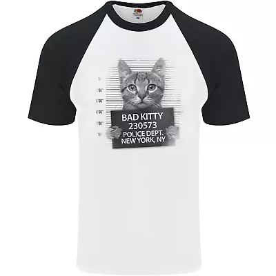 Buy Bad Kitty New York City Police Dept Mens S/S Baseball T-Shirt • 12.99£