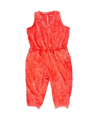 Buy NWT Lane Bryant Livi Sleeveless French Terry Jumpsuit Romper Tie Dye Comfy 22/24 • 31.05£