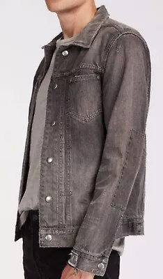 Buy All Saints  Gault  Denim Jacket Rare Medium Grey Distressed Vintage Style • 24.99£
