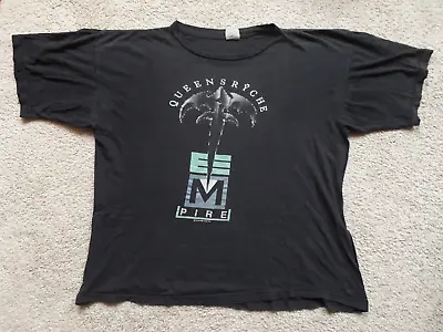 Buy QUEENSRYCHE Empire Vintage '90 EU Tour T Shirt XL LP Prog Rock Metal Iron Maiden • 118.80£