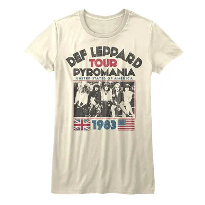 Buy Def Leppard Pyromania USA Tour 1983 Women's T Shirt Rock Band Top Concert Merch • 25.10£