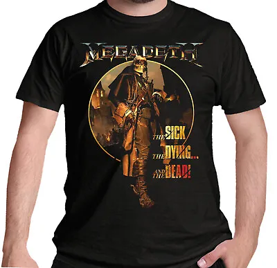 Buy Megadeth T Shirt The Sick, The Dying ...and The Dead New & Official Black S-2XL • 15.25£