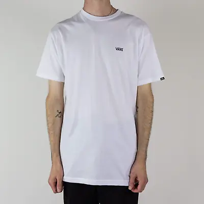 Buy Vans Left Chest Logo T-Shirt- White • 20£