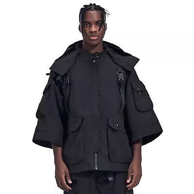 Buy Niepce Streetwear Men's Techwear Windbreaker Jackets Tactical Coat With Hoodie • 119.68£