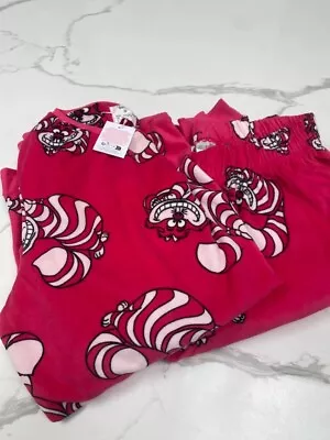 Buy Disney Alice In Wonderland Cheshire Cat Ladies Hot Pink Pyjamas Women PJs XS 6-8 • 21.50£