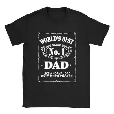 Buy Worlds Best Dad No1 Mens T-Shirt Gift For Dad Father's Day Present • 9.49£