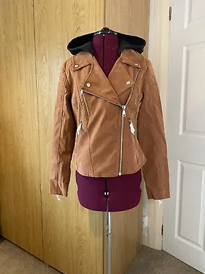Buy We The Free Vegan Leather Jacket - Free People- Rust Brown -SMALL - New • 29.99£