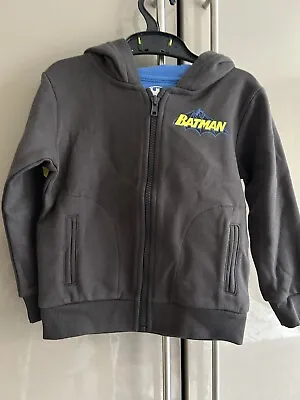 Buy Marks And Spencer's Boys Age 2-3 Yes Batman Grey Zip Up Hoodie • 6£