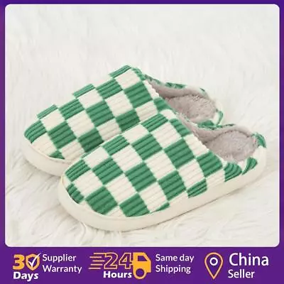Buy Women Comfy Trendy Slippers Useful Cute Checkerboard Slippers For Christmas Gift • 10.79£
