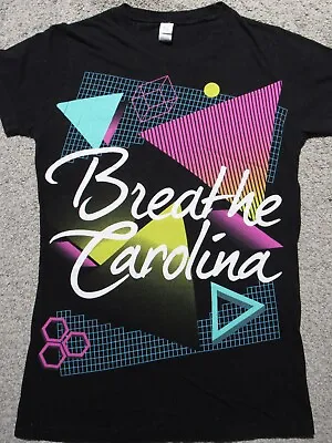 Buy BREATHE CAROLINA Geometric Shapes T-SHIRT Womens S Electro Dance Duo EDM Band  • 14.25£
