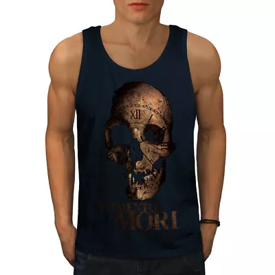 Buy Wellcoda Memento Mori Death Mens Tank Top, Indian Active Sports Shirt • 15.99£