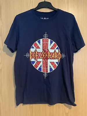 Buy Def Leppard Vintage Tee Shirt Navy Size Medium 2022 Official Merchandise  • 17.99£