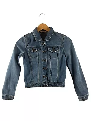 Buy Highway Jeans Girls Junior Button Down Blue Jean Denim Jacket  Size Medium • 7.16£