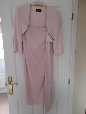 Buy Isparato Occasion Dress And Jacket; Pink, Size 12, Fully Lined. Very Elegant. • 30£