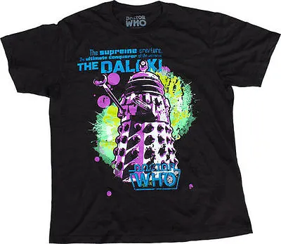 Buy NEW Dr Doctor Who - Dalek Supreme Ultimate Conqueror Retro Black Tee T-Shirt • 31.22£