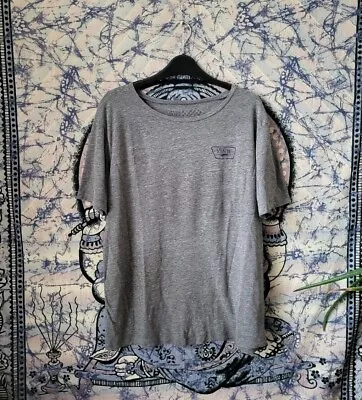 Buy VANS Off The Wall Grey T-Shirt XL With Logo Back Skateboard Relaxed Fit • 8£