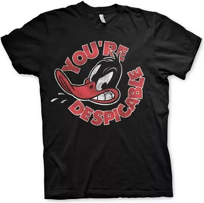 Buy Looney Tunes Daffy Duck You're Despicable T-Shirt Black • 26.01£