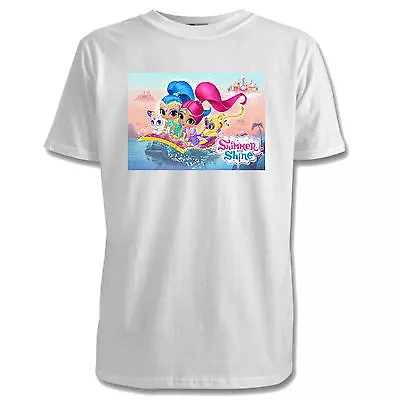 Buy Shimmer And Shine Childrens T-Shirts - 4 Designs / 7 Colours / Sizes 1-15 Yrs • 7£