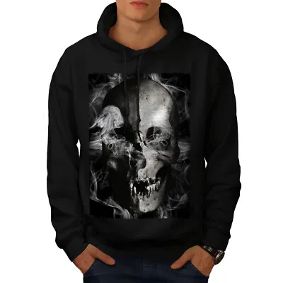 Buy Wellcoda Ghost Metal Death Mens Hoodie, Zombie Casual Hooded Sweatshirt • 28.99£