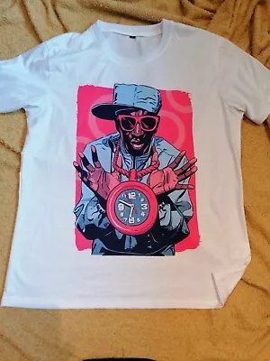 Buy Men's White Flavor Flav /public Enemy T Shirt. Size Small. New Without Tags • 3£