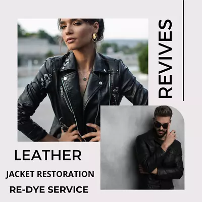 Buy Gents Leather Jacket Restoration Service, Re-dye, Clean, Condition, & Protection • 135£