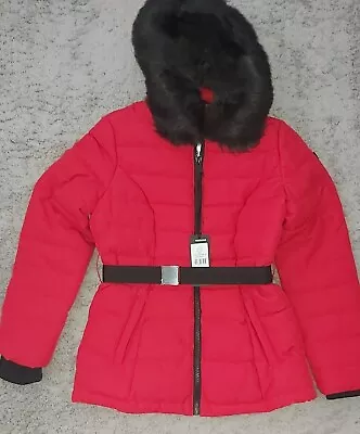 Buy Redskins Women's Minaj Future Jacket  L Red  Hooded Warm Coat Pit To Pit 19.5 In • 39.98£