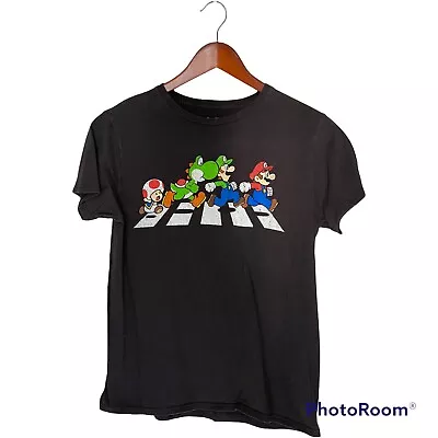 Buy Super Mario Cart Black 2018 Characters T Shirt Size Medium M Nintendo Boys  • 11.17£