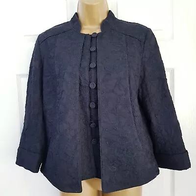 Buy Ghost Black Embroidered Jacket Size 14 Victorian Steampunk Gothic Mandarin Neck • 44.99£