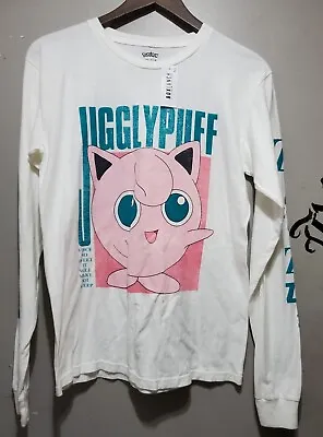 Buy Jigglypuff Voice So Sweet Long Sleeve T-Shirt Small Small Stain • 36.57£