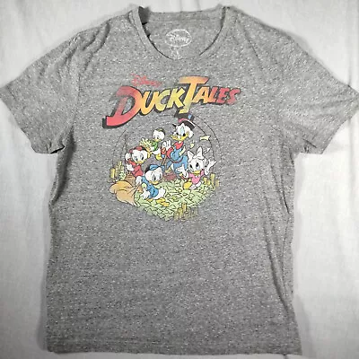 Buy Disney Womens Graphic Ducktales T-Shirt Scrooge Mc Duck Grey Size L • 11.34£