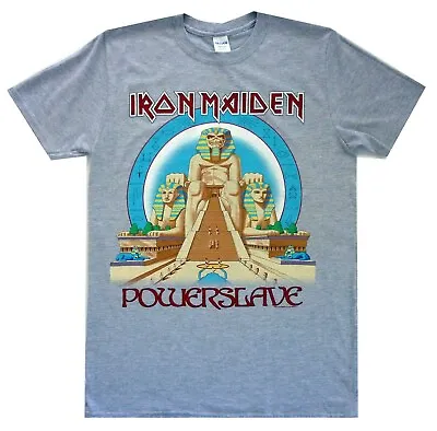 Buy Iron Maiden Powerslave Grey Shirt S-XXL Metal Band T-Shirt Official Tshirt  • 20.64£