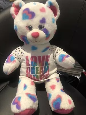 Buy Build A Bear Retired  Hearts & Hugs Bear With T-shirt.  2014. Nice Condition • 4£