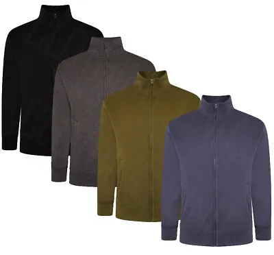 Buy Mens Forge Fleece Full Zip Up Sweat Jumper Smart Casual Jacket  Big Size 2-8XL • 24.99£