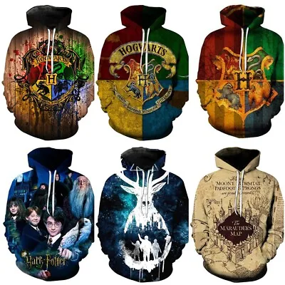 Buy Kids Adult Harry Potter Sweatshirt Pullover Hoodies Casual Jumper Top Coat Gift • 11.96£