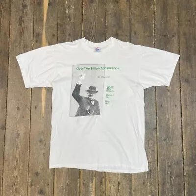 Buy Winston Churchill T-Shirt Mens Graphic Memorial Day Short Sleeve Tee, White XL • 50£