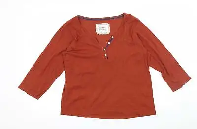 Buy BHS Womens Brown Solid Cotton Top Pyjama Top Size 14 • 6.25£