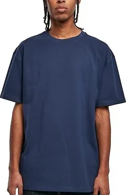 Buy Urban Classics Men's Heavy Oversized Tee T Shirt, Dark Blue. 5XL UK • 22.99£