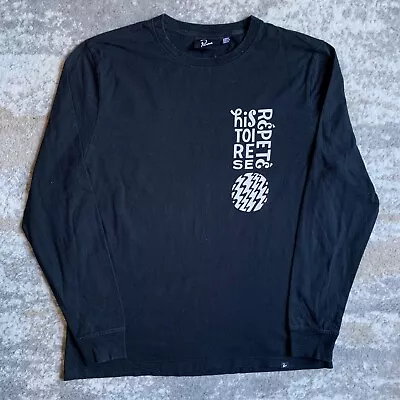 Buy Parra Long Sleeve Double Sided Graphic Print Black T-shirt Medium Streetwear • 34.99£