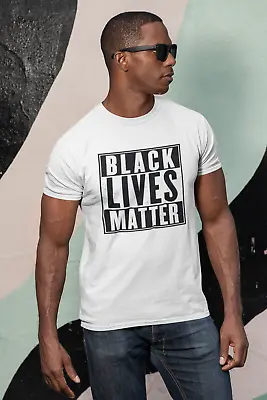 Buy Black Lives Matter Poster Fist T-Shirt Retro -Anti Racism -Protest -America -NWA • 9.59£