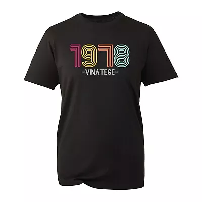 Buy 1978 Vintage Birthday T-Shirt 45th Birthday Gift Party Sarcastic Funny Tee Top • 9.99£