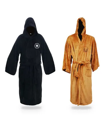Buy Star Wars Jedi Empire Bathrobe Pajamas Mens Bath Robe Hooded Nightgown Costume • 15.60£